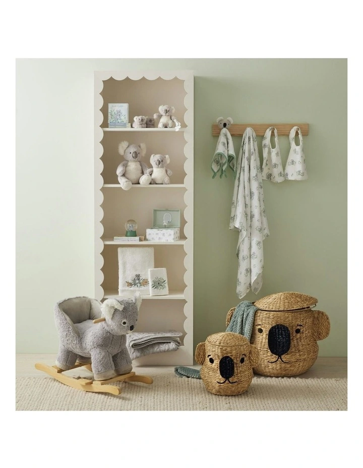 Koala Cuddles Cotton Bamboo Muslin And Bib in Multi image 6