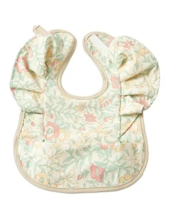 Polyester Spring Garden Frilled Bib in Multi