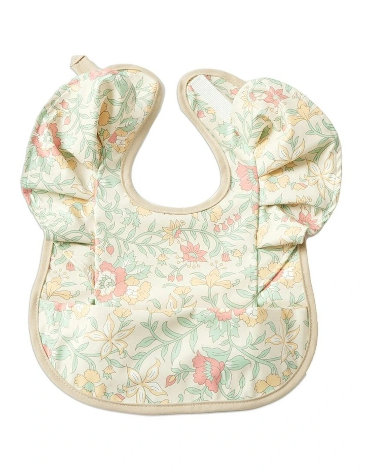 Polyester Spring Garden Frilled Bib in Multi image 1