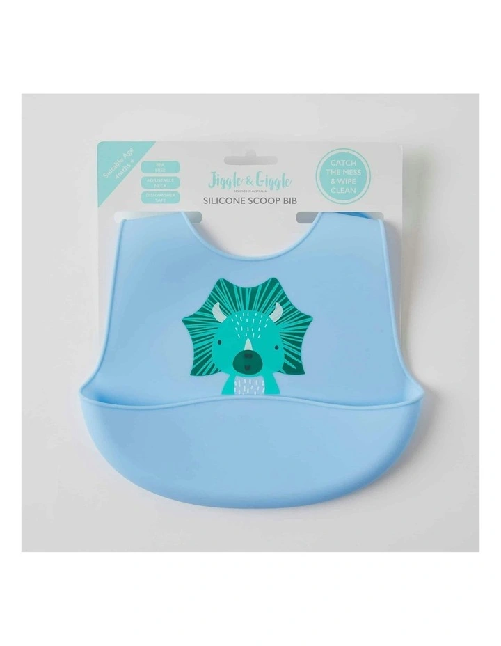 Whimsical Adjustable Soft Silicone 24cm Bib in Pink image 5