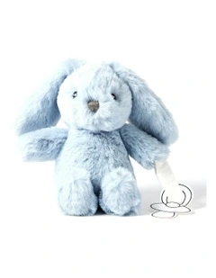 Polyester Bunny Dummy Clip Plush Toy 16cm 0m 