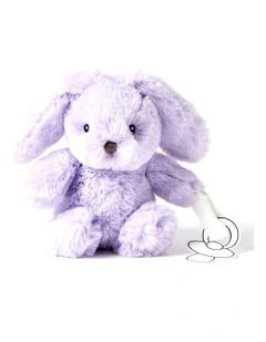 Polyester Bunny Dummy Clip Plush Toy 16cm 0m 