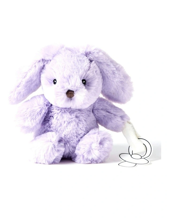 Polyester Bunny Dummy Clip Plush Toy 16cm 0m image 1