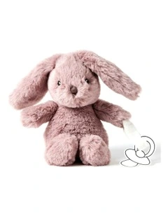 Polyester Bunny Dummy Clip Plush Toy 16cm 0m 