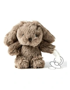 Polyester Bunny Dummy Clip Plush Toy 16cm 0m 