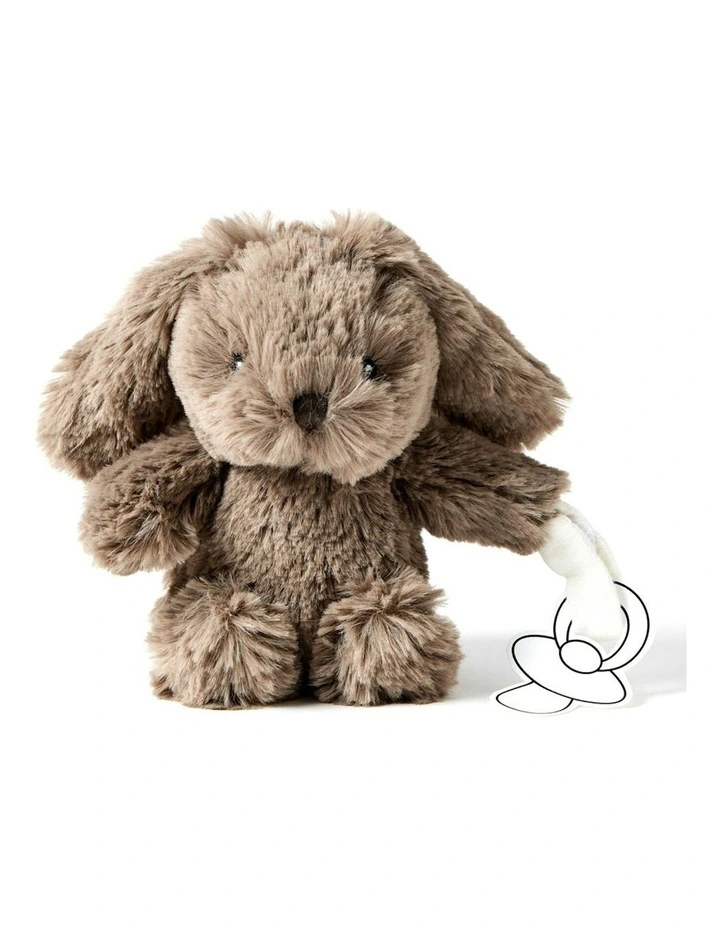 Polyester Bunny Dummy Clip Plush Toy 16cm 0m image 1