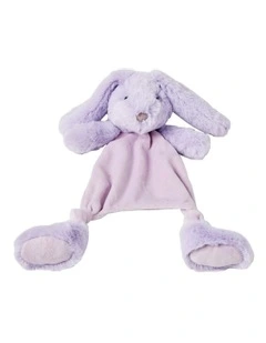 Polyester Bunny Comforter Soft Plush Sensory Toy 31cm in Lilac