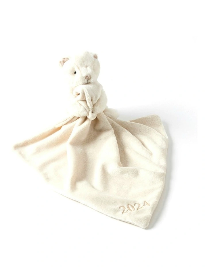 Polyester Comforter Plush Toy 30cm in Cream image 1