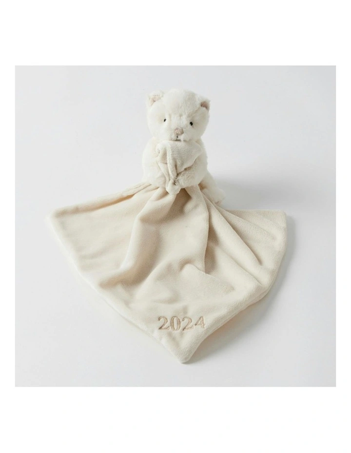Polyester Comforter Plush Toy 30cm in Cream image 2