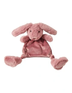 Bunny Comforter Soft Cuddle Toy in Raspberry