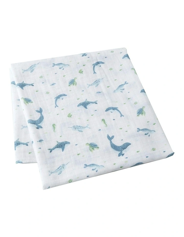 Ocean Buddies Newborn Infant Comforter in Blue image 1
