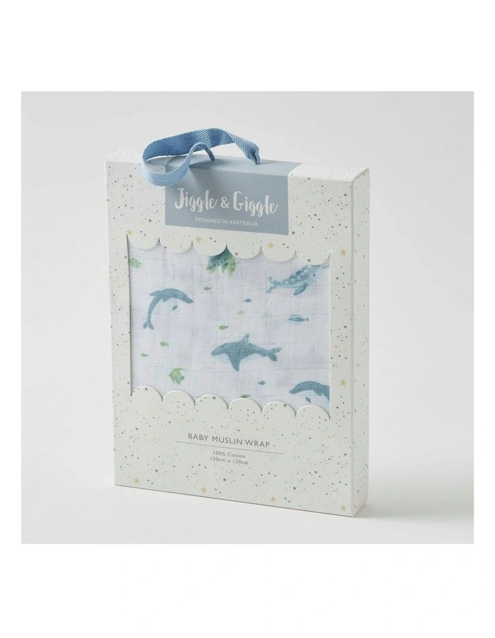 Ocean Buddies Newborn Infant Comforter in Blue image 3