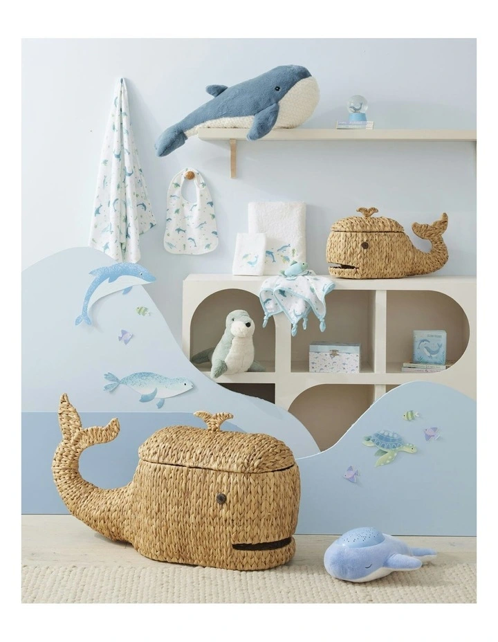 Ocean Buddies Newborn Infant Comforter in Blue image 5