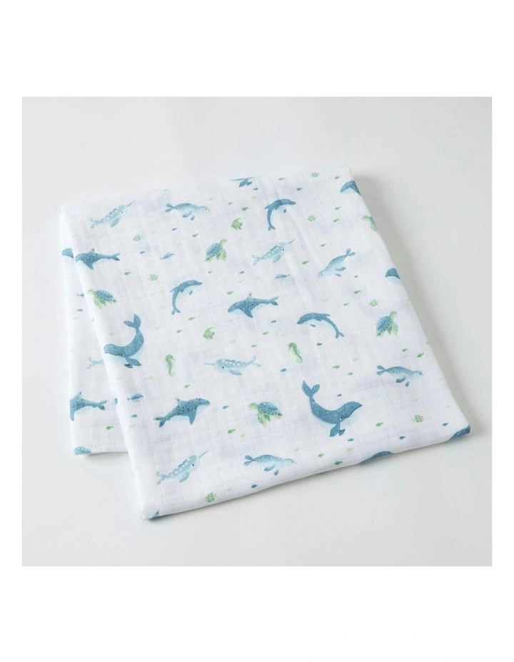 Ocean Buddies Newborn Infant Comforter in Blue image 6