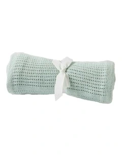 Cotton Cellular Weave Blanket 70x90cm in Multi
