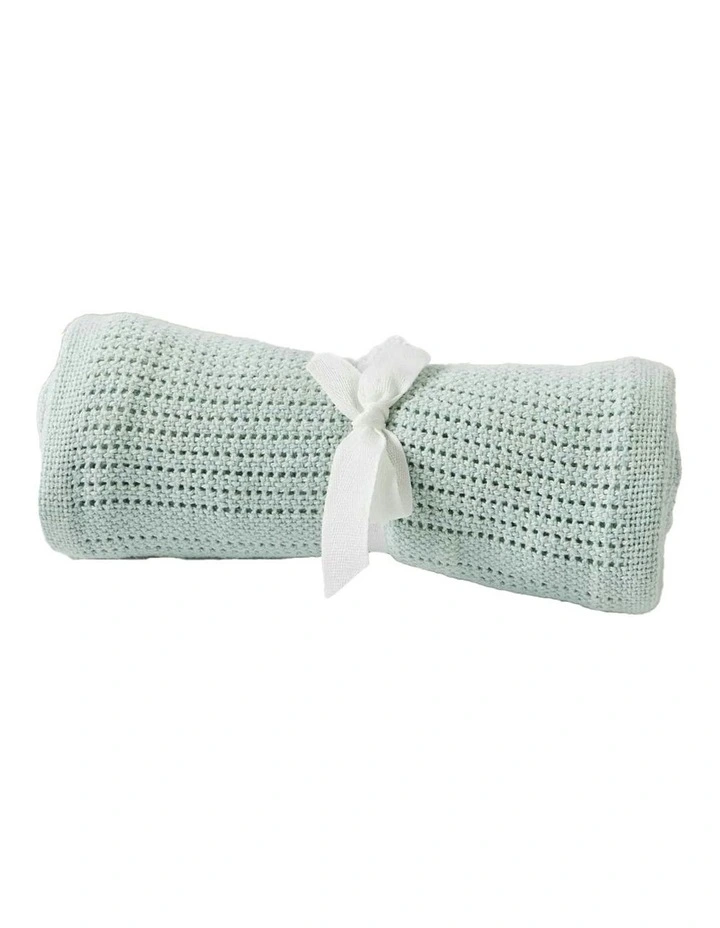 Cotton Cellular Weave Blanket 70x90cm in Multi image 3