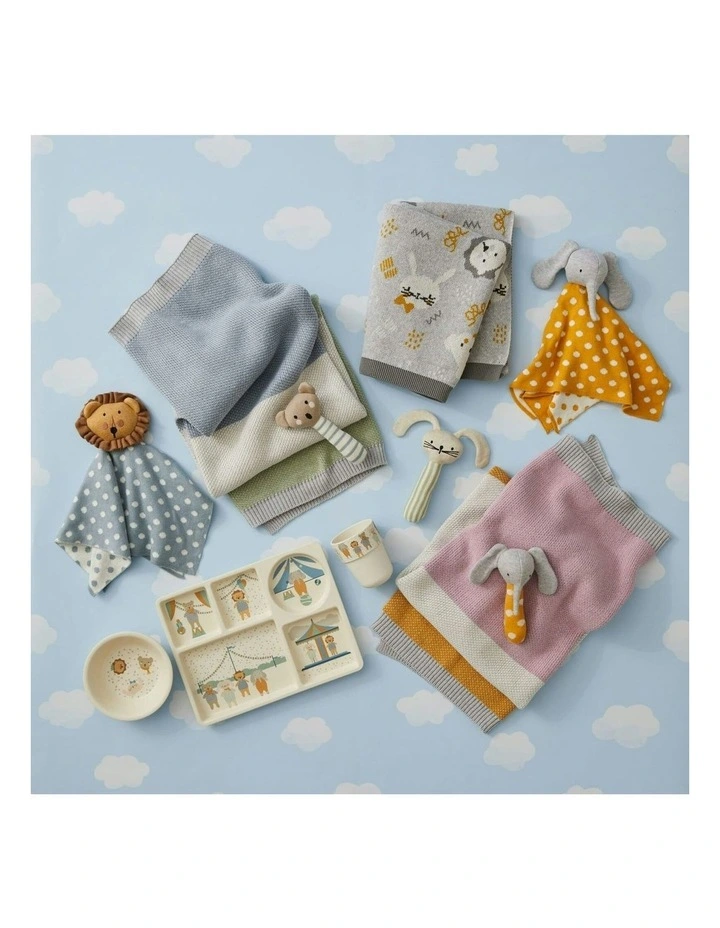 Spectacular Animals Cotton Blanket 100cm in Grey image 2