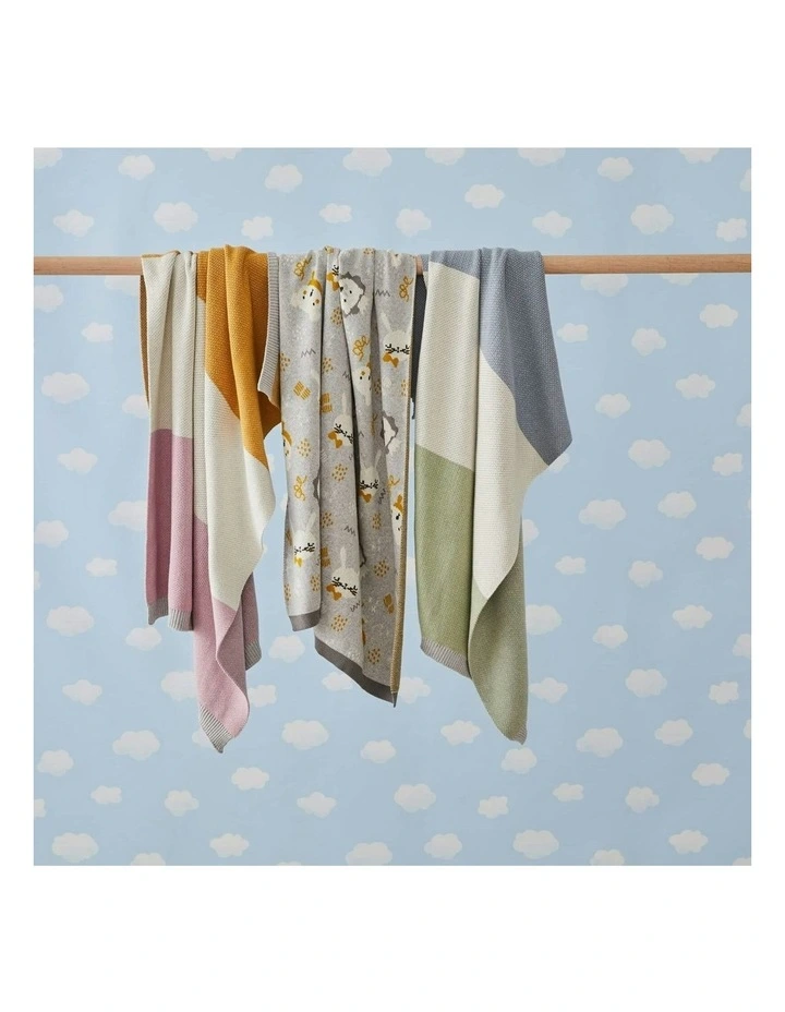 Spectacular Animals Cotton Blanket 100cm in Grey image 3
