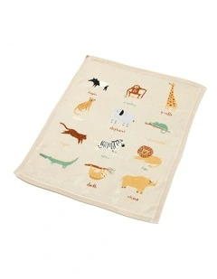 Cotton Zambezi Knitted Blanket (0Months*) 100cm in Natural