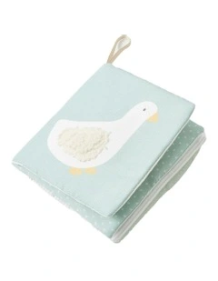 Plush Goose Book Activity Sensory Playing Toy