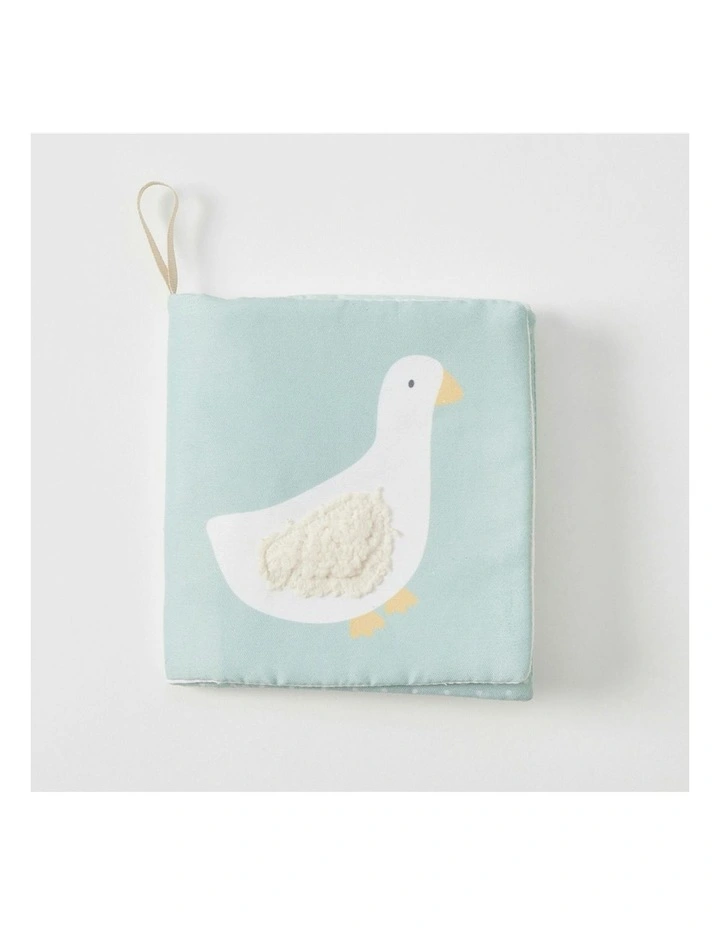 Plush Goose Book Activity Sensory Playing Toy image 2