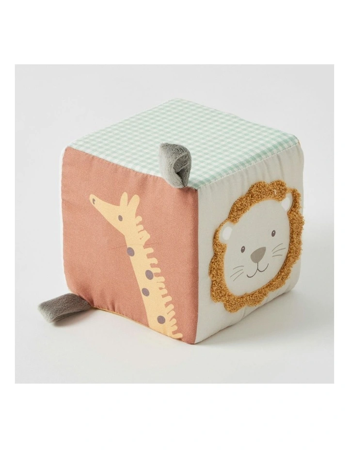 Plush Safari Block Activity Sensory Playing Toy image 2