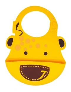 Bib Lola Giraffe Soft Silicone With Crumb Catcher 6m+