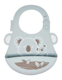 Bid Koala Soft Silicone With Catcher 6m+ in Grey