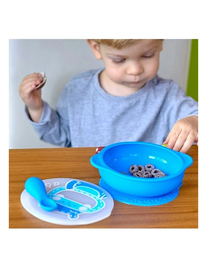 Suction Bowl 450ml in Green image 2