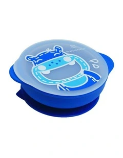 Lucas Hippo Self Feeding Suction Bowl 450ml in Blue