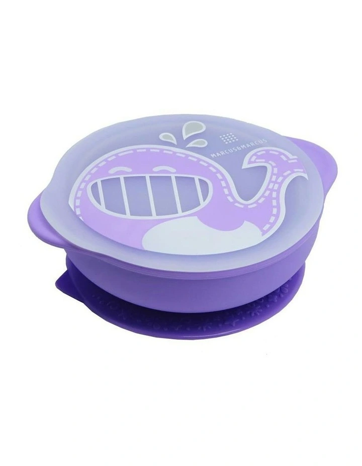 Lucas Hippo Self Feeding Suction Bowl 450ml in Lilac image 1
