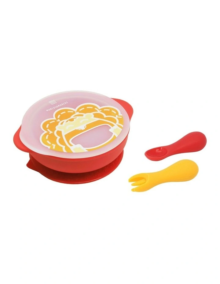 Toddler First Self Cutlery Set( 12m+) 3 Pieces in Red image 1