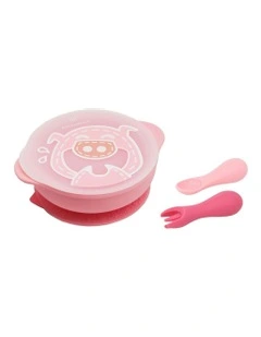 Toddler First Self Feeding Set (12months+) 3 Pieces in Pink