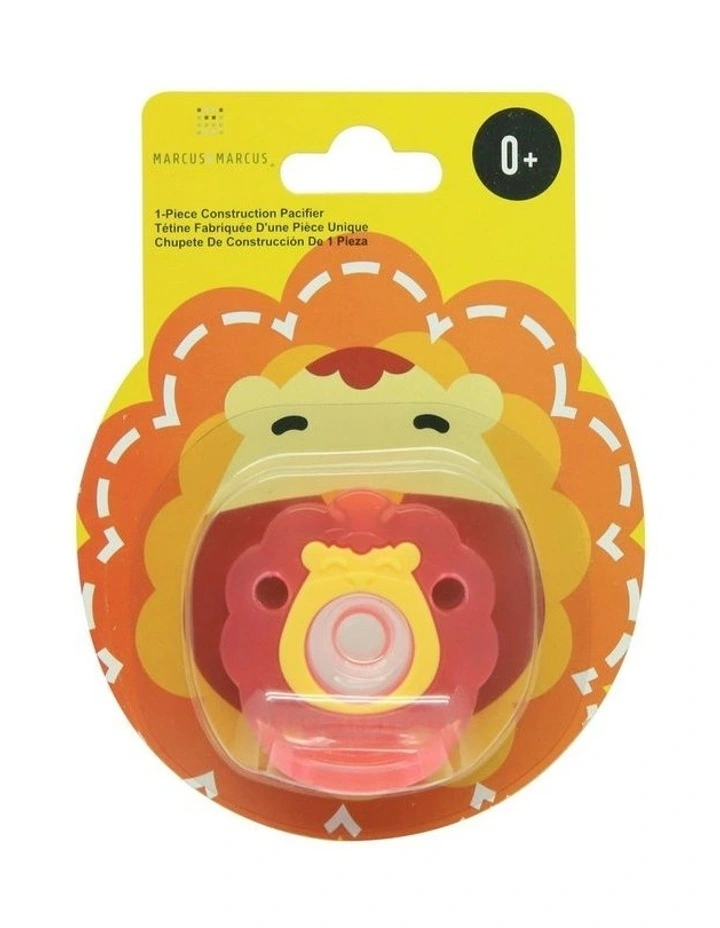 Lion 5.5cm Silicone Pacifier in Red image 1
