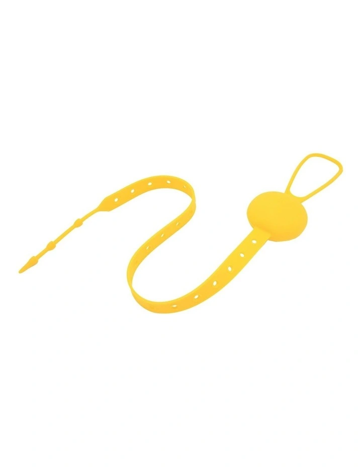 Flip N Strap Silicone Connector For Pacifier/Bottles 59cm in Yellow image 1