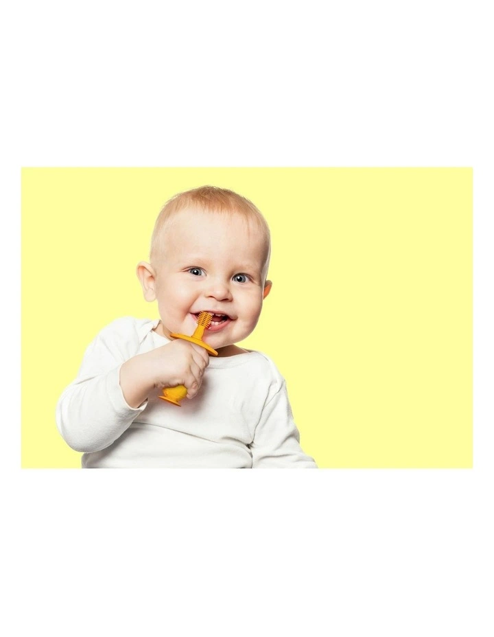 Self Training 360 Silicone Toothbrush Lola Giraffe (12 Months ) in Yellow image 2
