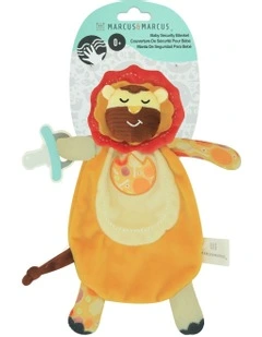 Lion Sensory Security Blanket Infant 27cm in Red (0+ Years)