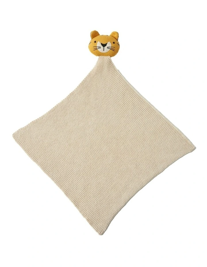 Luca Tiger Plush Comforter 32x32cm in Brown image 1