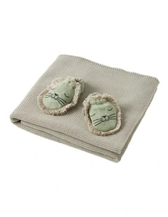 Ollie Lion Infant & Blanket Set 80x100cm