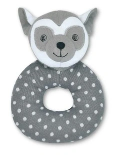 Cotton Teething Rattle Bruce Lemur 0m  13cm
