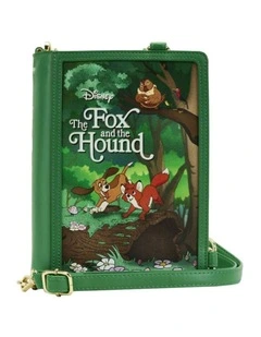 Classic Book Convertible Crossbody Bag 9x6in in Green