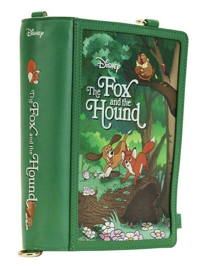 Classic Book Convertible Crossbody Bag 9x6in in Green image 4