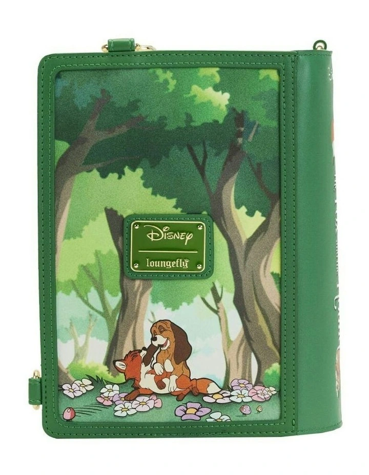 Classic Book Convertible Crossbody Bag 9x6in in Green image 5