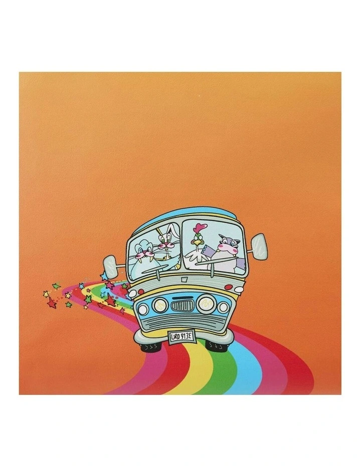 Magical Mystery Tour Bus Mini Backpack Bag 11in in Multi image 6