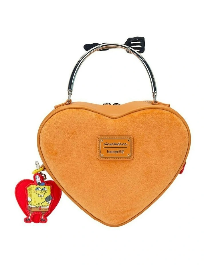 Krabby Patty Plush Crossbody Bag 9x7.3in in Multi image 3