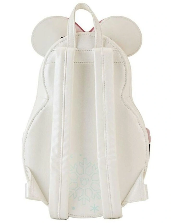 Minnie Mouse Pastel Snowman Mini Backpack in White image 4