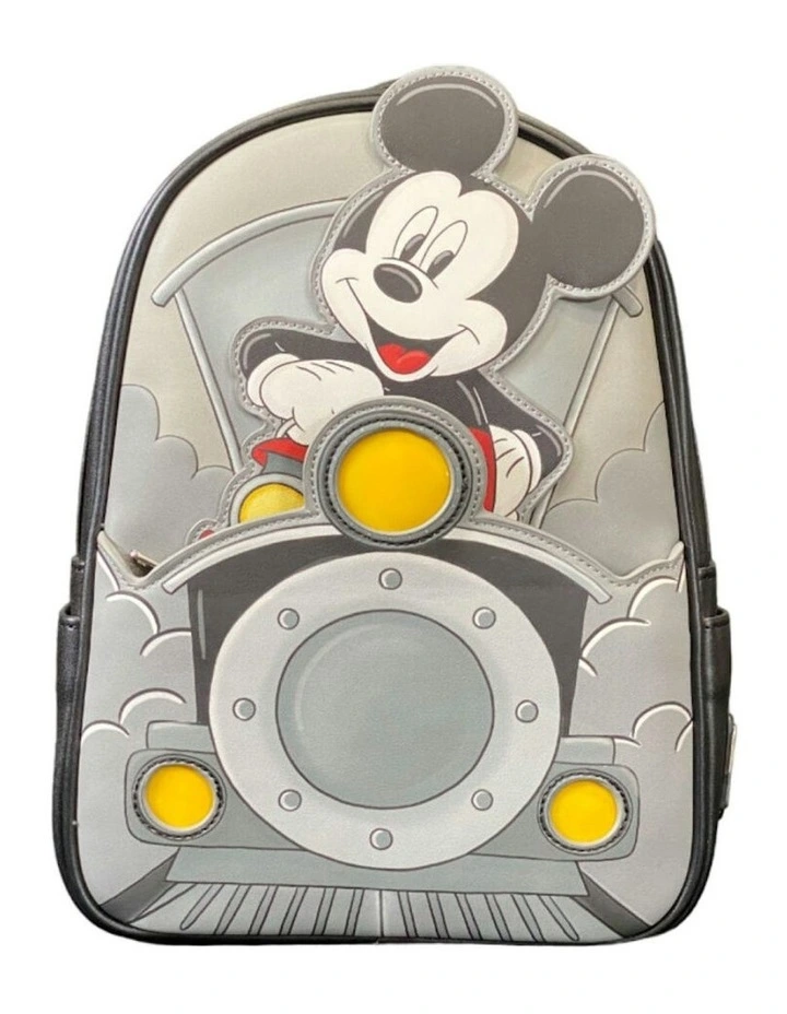 Mickey Train Conductor Backpack 23x27cm (12years+) in Multi image 1