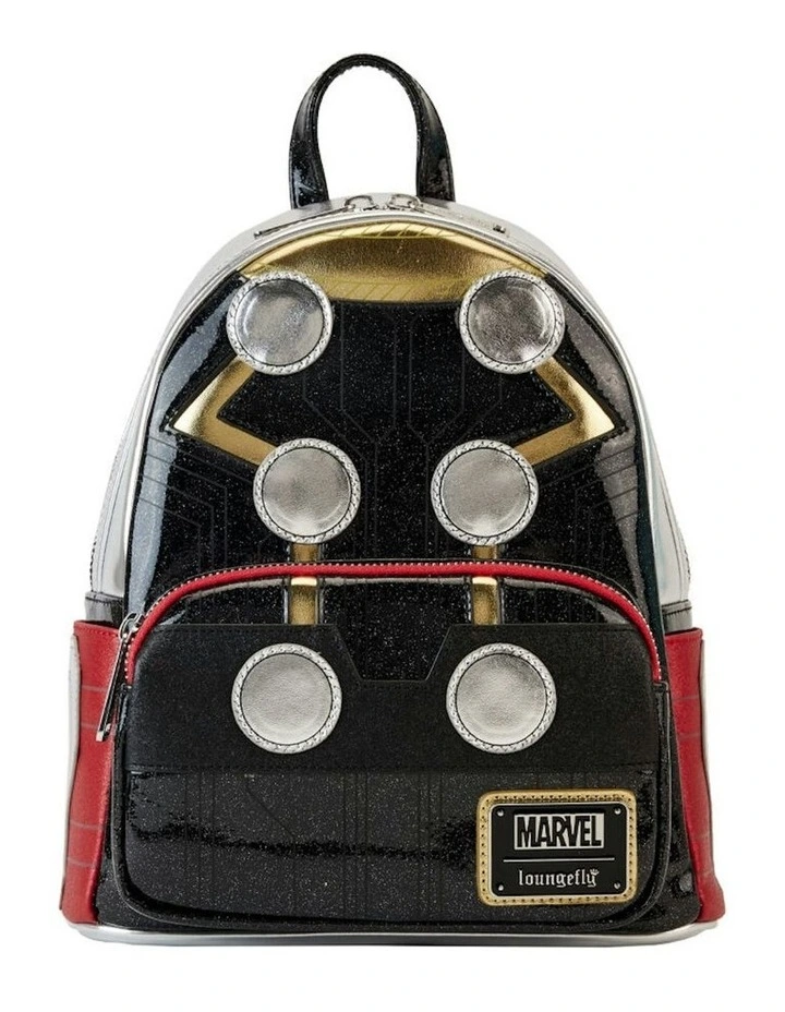 Thor Metallic Cosplay Mini Backpack in Black image 1