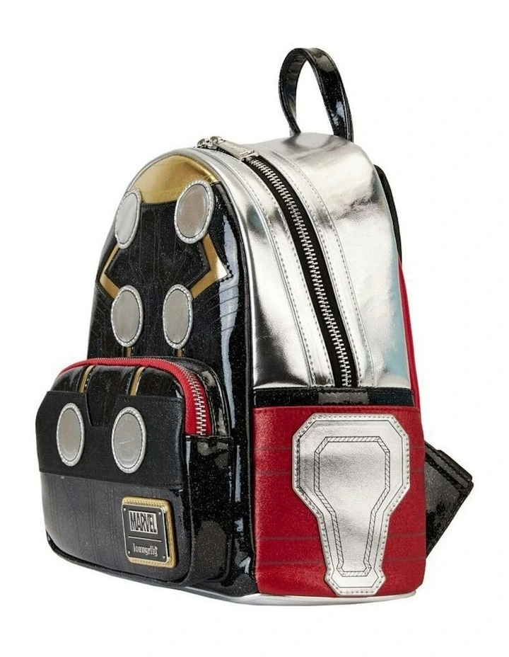 Thor Metallic Cosplay Mini Backpack in Black image 2