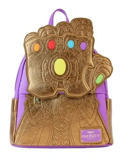 Thanos Gauntlet Metallic Mini Backpack in Gold